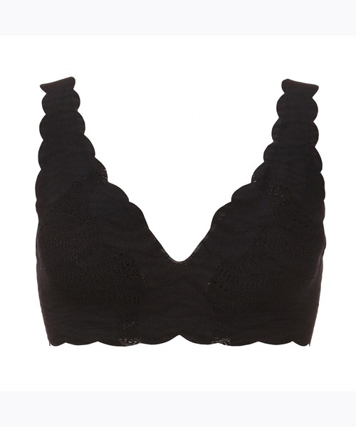 Sloggi（スロギー）の「スロギー ゼロ フィール レース ボタニカル ハーフトップ【M,Lサイズ】sloggi G057 N-Top3（その他アンダーウェア/インナー・レディース・ブラック/ホワイト/グリーン/ベージュ・L/M）」の2枚目の写真