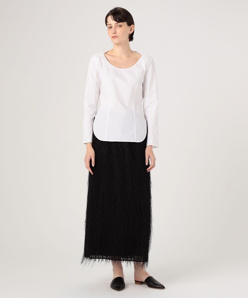BY MALENE BIRGER（バイマレーネビルガー）の「BY MALENE BIRGER フリンジ スカート（スカート・レディース・ブラック・36）」の2枚目の写真