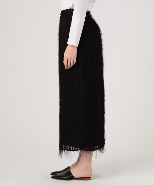 BY MALENE BIRGER（バイマレーネビルガー）の「BY MALENE BIRGER フリンジ スカート（スカート・レディース・ブラック・36）」の4枚目の写真