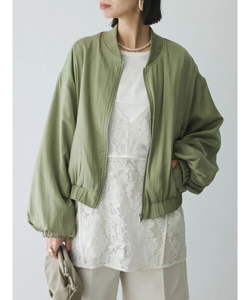 シャーリングスリーブTシャツ+レースキャミソールSET（Tシャツ/カットソー）｜AnriettMusee（アンリエットミュゼ）