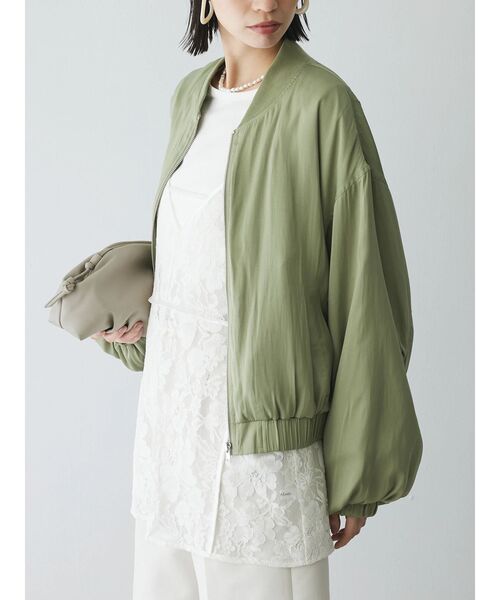 シャーリングスリーブTシャツ+レースキャミソールSET（Tシャツ/カットソー）｜AnriettMusee（アンリエットミュゼ）