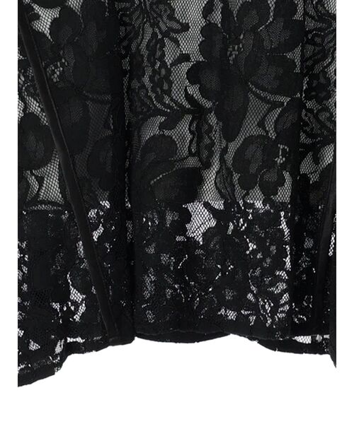 シャーリングスリーブTシャツ+レースキャミソールSET（Tシャツ/カットソー）｜AnriettMusee（アンリエットミュゼ）