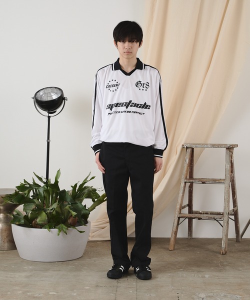 ROOPTOKYO(ループトウキョウ)の「衿付きサッカーロンT ゲームシャツ(Tシャツ/カットソー・メンズ・ブラック/ホワイト/ネイビー/バーガンディー・L/M)」の11枚目の写真