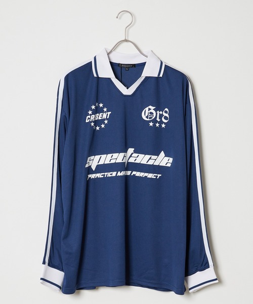 ROOPTOKYO(ループトウキョウ)の「衿付きサッカーロンT ゲームシャツ(Tシャツ/カットソー・メンズ・ブラック/ホワイト/ネイビー/バーガンディー・L/M)」の15枚目の写真