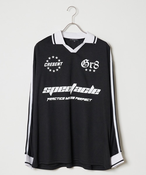 ROOPTOKYO(ループトウキョウ)の「衿付きサッカーロンT ゲームシャツ(Tシャツ/カットソー・メンズ・ブラック/ホワイト/ネイビー/バーガンディー・L/M)」の12枚目の写真