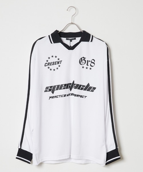ROOPTOKYO(ループトウキョウ)の「衿付きサッカーロンT ゲームシャツ(Tシャツ/カットソー・メンズ・ブラック/ホワイト/ネイビー/バーガンディー・L/M)」の18枚目の写真