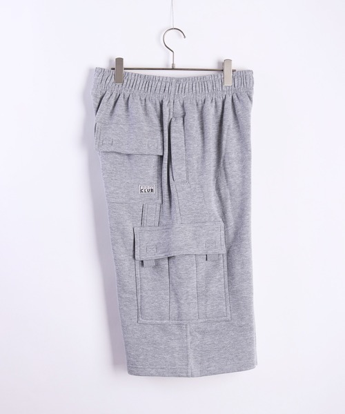 PRO CLUB （プロクラブ）の「PROCLUB 裏フリース カーゴハーフパンツ / FLEECE CARGO SHORTS（カーゴパンツ・メンズ・チャコールグレー/ブラック/ネイビー/ヘザーグレー・L/XL/M/S）」の7枚目の写真
