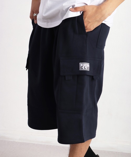PRO CLUB （プロクラブ）の「PROCLUB 裏フリース カーゴハーフパンツ / FLEECE CARGO SHORTS（カーゴパンツ・メンズ・チャコールグレー/ブラック/ネイビー/ヘザーグレー・L/XL/M/S）」の20枚目の写真
