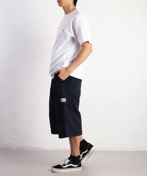 PRO CLUB （プロクラブ）の「PROCLUB 裏フリース カーゴハーフパンツ / FLEECE CARGO SHORTS（カーゴパンツ・メンズ・チャコールグレー/ブラック/ネイビー/ヘザーグレー・L/XL/M/S）」の18枚目の写真