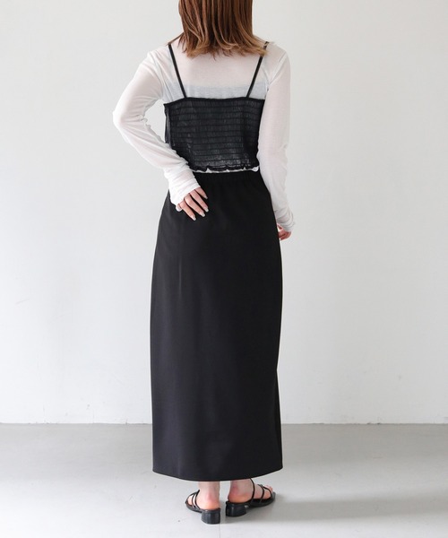 HER CLOSET（ハークローゼット）の「【vingtrois】チュールビスチェセットTシャツ（Tシャツ/カットソー・レディース・ブラック/オフホワイト/ライトベージュ・M）」の22枚目の写真