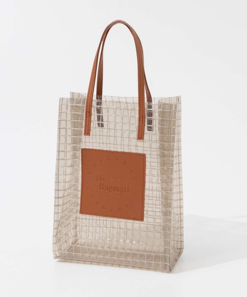 The Bagmati（ザバグマティ）の「BAGMATI  PVC TOTEBAG バグマティ トートバッグ（ハンドバッグ・レディース・ブラウン/オフホワイト/ブラック・FREE）」の3枚目の写真