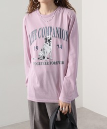 フォトプリントロングスリーブTシャツ