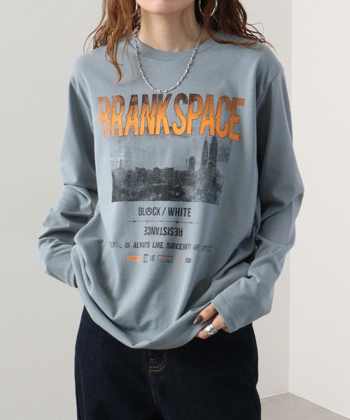 FUNALIVE(ファンアライブ)の「フォトプリントロングスリーブTシャツ(Tシャツ/カットソー・メンズ・ホワイト/ホワイト系その他/ライトグレー/スミクロ/ラベンダー/ミント/ホワイト系その他2/ブラック系その他/グレイッシュベージュ/サックスブルー/ブラック/ペールイエロー・M/L/LL)」の10枚目の写真