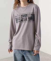 フォトプリントロングスリーブTシャツ