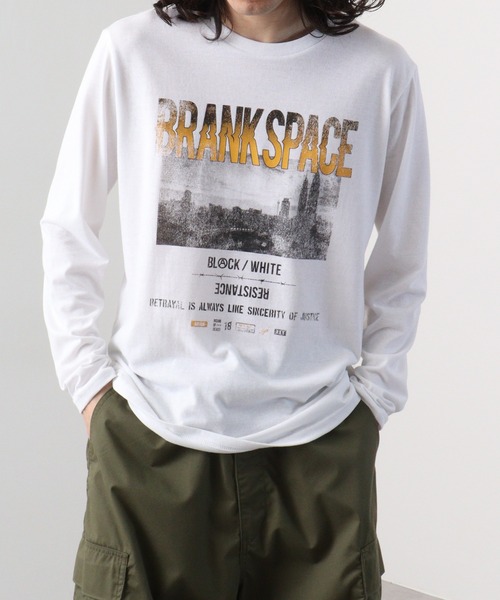 FUNALIVE(ファンアライブ)の「フォトプリントロングスリーブTシャツ(Tシャツ/カットソー・メンズ・ホワイト/ホワイト系その他/ライトグレー/スミクロ/ラベンダー/ミント/ホワイト系その他2/ブラック系その他/グレイッシュベージュ/サックスブルー/ブラック/ペールイエロー・M/L/LL)」の14枚目の写真