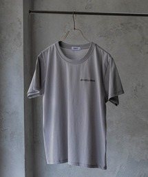 NAVY 胸刺繍 バックプリントTシャツ
