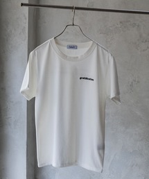 NAVY 胸刺繍 バックプリントTシャツ