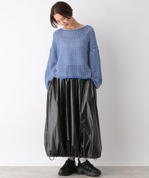 LEPSIM（レプシィム）の「厚底レースアップスニーカー　106969（スニーカー・レディース・アイボリー/ブラック・MEDIUM/LARGE）」の6枚目の写真