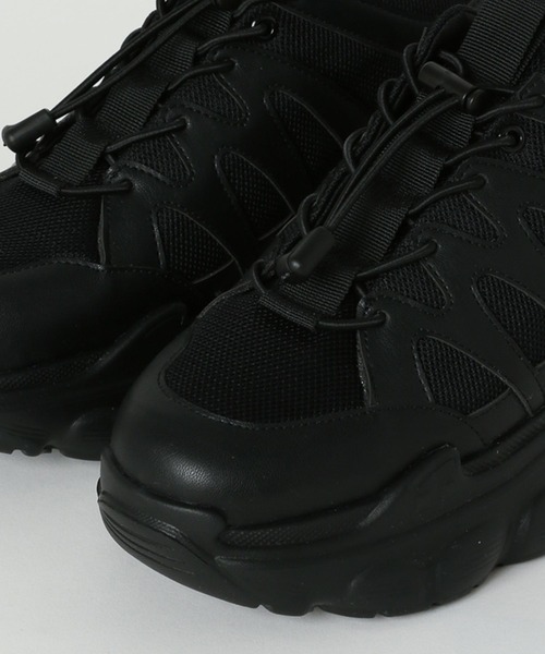 LEPSIM（レプシィム）の「厚底レースアップスニーカー　106969（スニーカー・レディース・アイボリー/ブラック・MEDIUM/LARGE）」の22枚目の写真