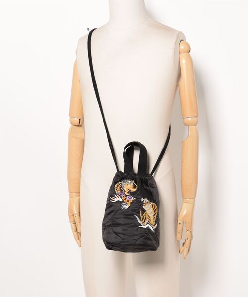 HOUSTON(ヒューストン)の「HOUSTON / QUILTING EFECT BAG / HS6845(ショルダーバッグ・レディース・ブラック/オリーブ・ONESIZE)」の5枚目の写真
