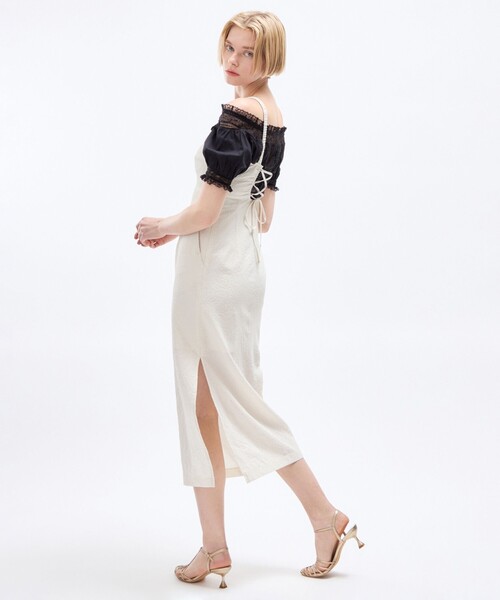 DEICY（デイシー）の「ライトチェックビスチェワンピース（ワンピース・レディース・アイボリー・0）」の19枚目の写真