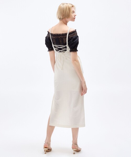 DEICY（デイシー）の「ライトチェックビスチェワンピース（ワンピース・レディース・アイボリー・0）」の20枚目の写真