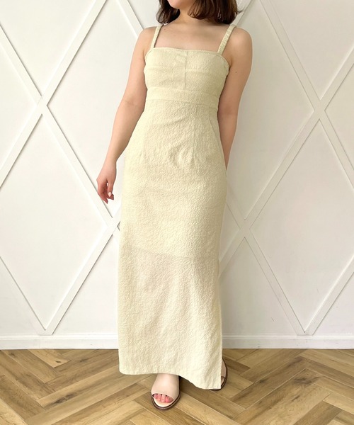 DEICY（デイシー）の「ライトチェックビスチェワンピース（ワンピース・レディース・アイボリー・0）」の10枚目の写真