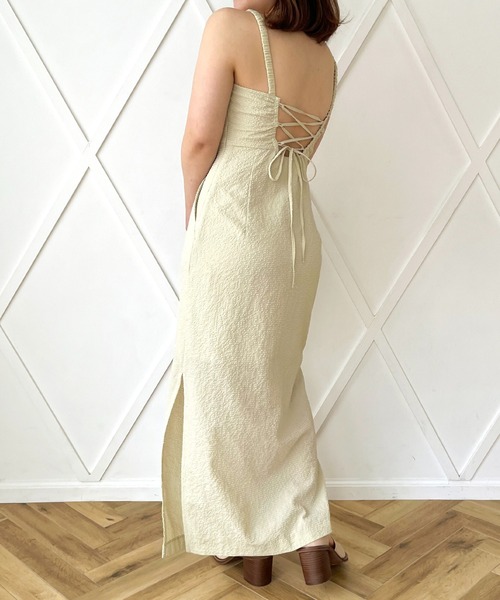 DEICY（デイシー）の「ライトチェックビスチェワンピース（ワンピース・レディース・アイボリー・0）」の11枚目の写真