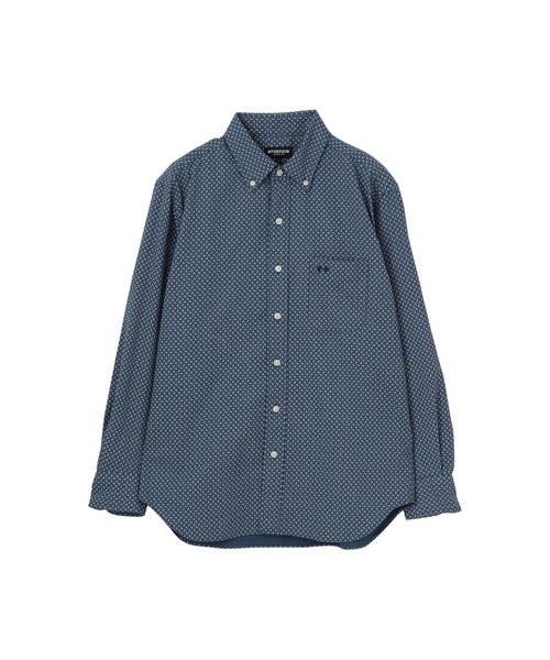 McGREGOR(マックレガー)の「パナマ小柄プリント(シャツ/ブラウス・メンズ・ネイビー/アイボリー・M/L/XL)」の2枚目の写真