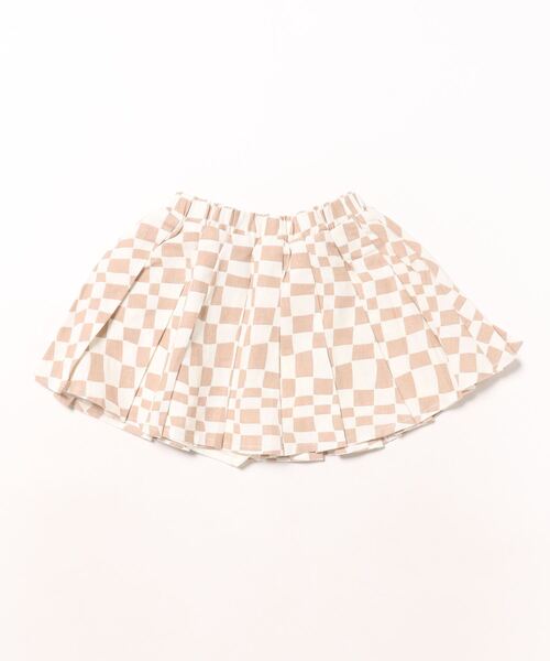 【セール】【Bs】【it】【Rylee＋Cru】PLEATED SKIRT || SAND CHECK（その他ベビー用品）｜Rylee + Cru（ライリーアンドクルー）その他ベビー用品