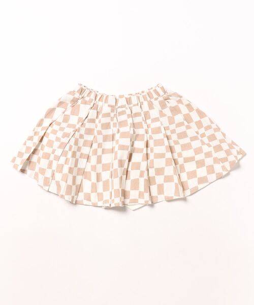 【セール】【Bs】【it】【Rylee＋Cru】PLEATED SKIRT || SAND CHECK（その他ベビー用品）｜Rylee + Cru（ライリーアンドクルー）