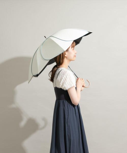 SMELLY（スメリー）の「晴雨兼用パイピングフラワー（長傘・レディース・ネイビー/ホワイト・FREE）」の14枚目の写真