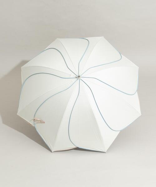 SMELLY（スメリー）の「晴雨兼用パイピングフラワー（長傘・レディース・ネイビー/ホワイト・FREE）」の19枚目の写真