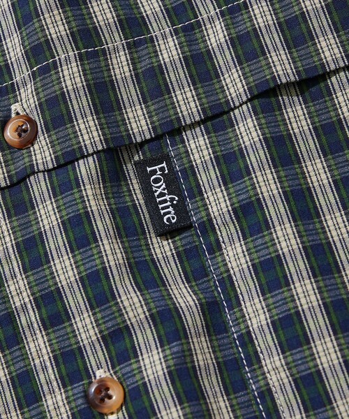 Foxfire(フォックスファイヤー)の「Foxfire/フォックスファイヤー 別注 フィッシングポケット ショートスリーブ チェックシャツ(シャツ/ブラウス・メンズ・ブラック/グレー/グリーン/オレンジ・MEDIUM/LARGE)」の8枚目の写真