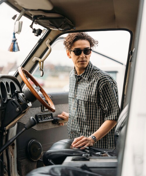 Foxfire(フォックスファイヤー)の「Foxfire/フォックスファイヤー 別注 フィッシングポケット ショートスリーブ チェックシャツ(シャツ/ブラウス・メンズ・ブラック/グレー/グリーン/オレンジ・MEDIUM/LARGE)」の18枚目の写真