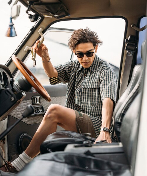 Foxfire(フォックスファイヤー)の「Foxfire/フォックスファイヤー 別注 フィッシングポケット ショートスリーブ チェックシャツ(シャツ/ブラウス・メンズ・ブラック/グレー/グリーン/オレンジ・MEDIUM/LARGE)」の20枚目の写真