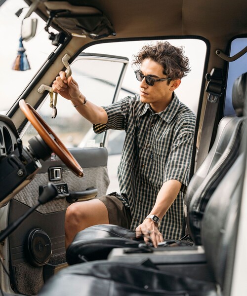 Foxfire(フォックスファイヤー)の「Foxfire/フォックスファイヤー 別注 フィッシングポケット ショートスリーブ チェックシャツ(シャツ/ブラウス・メンズ・ブラック/グレー/グリーン/オレンジ・MEDIUM/LARGE)」の21枚目の写真