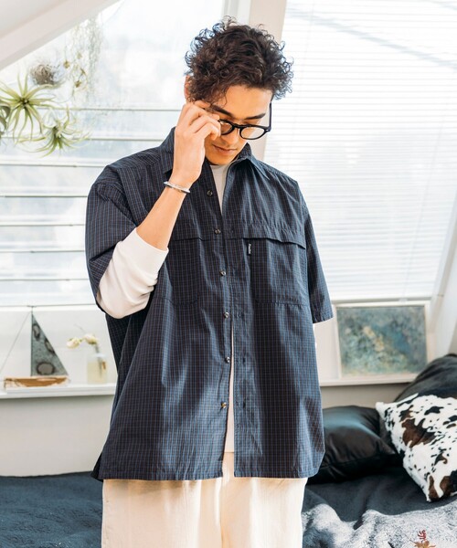 ブラウス シャツ Foxfire × FREAK'S STORE/フォックスファイヤー 別注 オックス フィッシングポケットショートスリーブシャツ レ FREAK'S STORE ブラウス シャツ Foxfire × STORE/フォックス