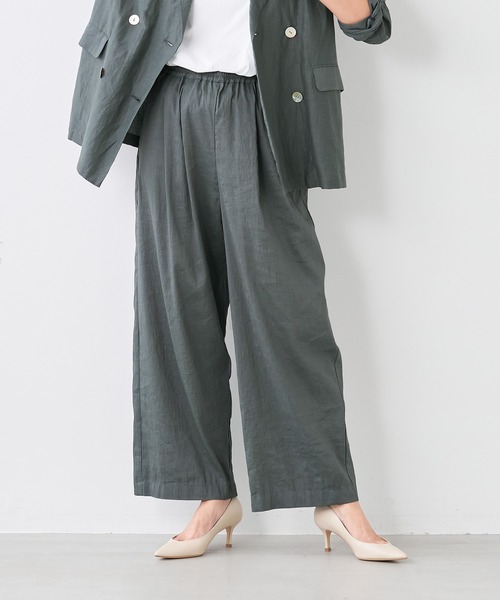 MICA&DEAL(マイカ&ディール)の「シアータックワイドパンツ(その他パンツ・レディース・ブラック/グレー/オフホワイト/グリーン・FREE)」の3枚目の写真