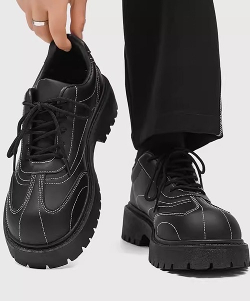 stitch line leather sneaker / ステッチライン レザー