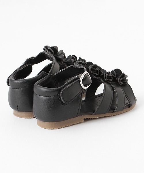 petit main（プティマイン）の「お花サンダル（サンダル・キッズ・ブラック/ライトピンク/オフホワイト・15cm/16cm/18cm/17cm/20cm/14cm/19cm）」の12枚目の写真