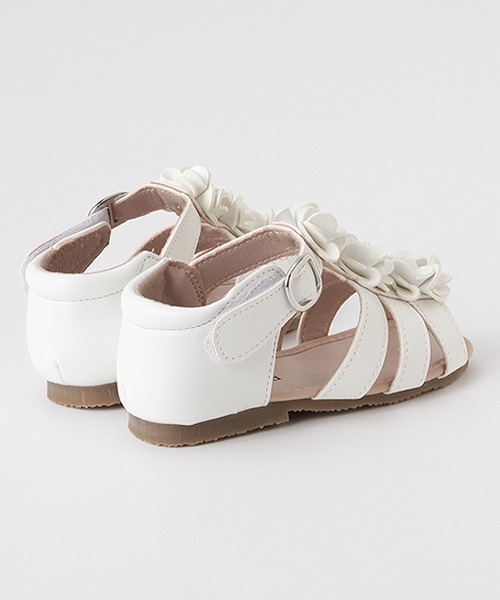 petit main（プティマイン）の「お花サンダル（サンダル・キッズ・ブラック/ライトピンク/オフホワイト・15cm/16cm/18cm/17cm/20cm/14cm/19cm）」の11枚目の写真