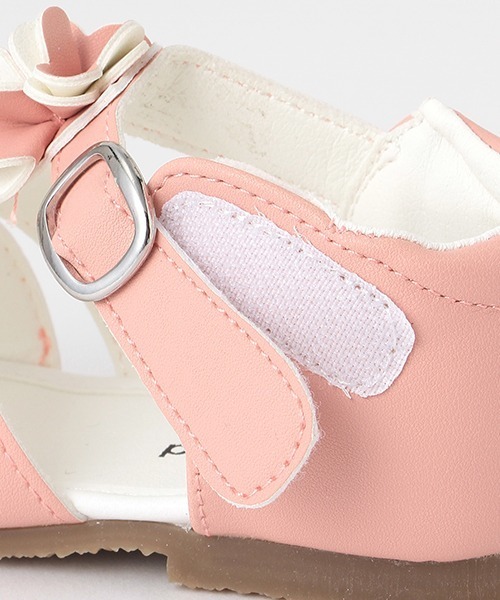 petit main（プティマイン）の「お花サンダル（サンダル・キッズ・ブラック/ライトピンク/オフホワイト・15cm/16cm/18cm/17cm/20cm/14cm/19cm）」の15枚目の写真