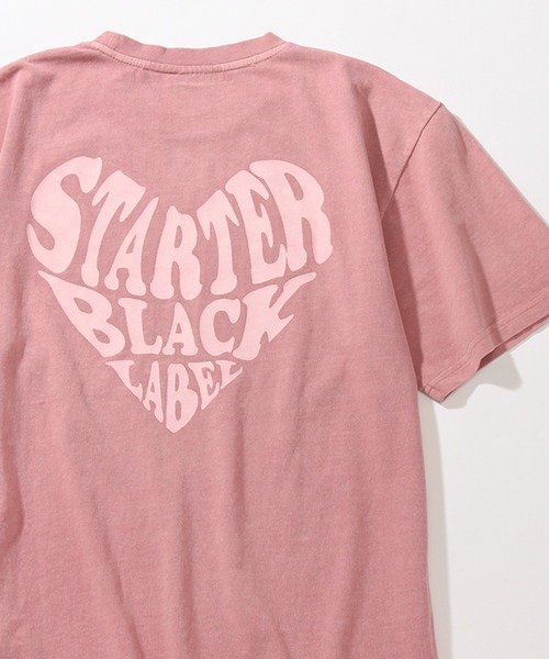 STARTER(スターター)の「【STARTER /スターター】 ハートロゴ ビッグシルエット 半袖 ピグメントTシャツ(Tシャツ/カットソー・レディース・ライトピンク/グリーン/スミクロ・M/L)」の3枚目の写真