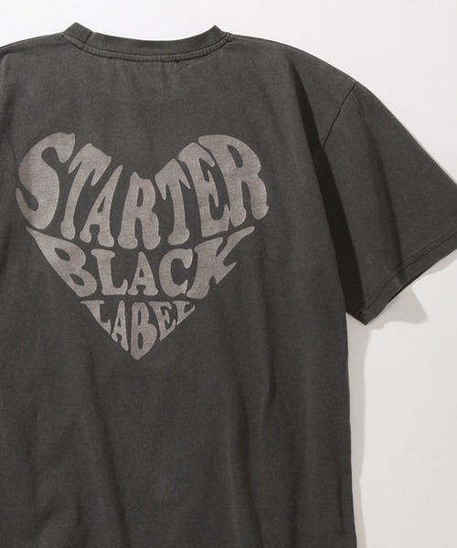 STARTER(スターター)の「【STARTER /スターター】 ハートロゴ ビッグシルエット 半袖 ピグメントTシャツ(Tシャツ/カットソー・レディース・ライトピンク/グリーン/スミクロ・M/L)」の2枚目の写真
