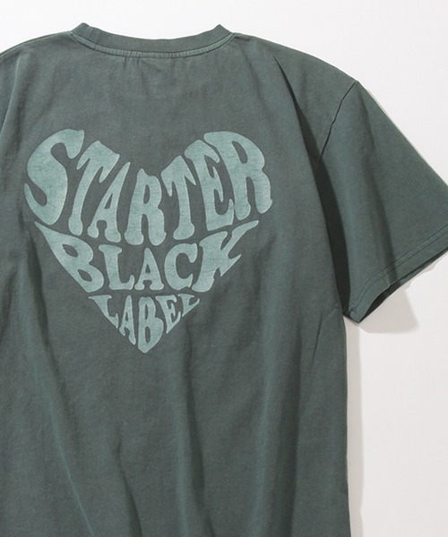 STARTER(スターター)の「【STARTER /スターター】 ハートロゴ ビッグシルエット 半袖 ピグメントTシャツ(Tシャツ/カットソー・レディース・ライトピンク/グリーン/スミクロ・M/L)」の1枚目の写真