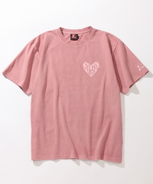 STARTER(スターター)の「【STARTER /スターター】 ハートロゴ ビッグシルエット 半袖 ピグメントTシャツ(Tシャツ/カットソー・レディース・ライトピンク/グリーン/スミクロ・M/L)」の8枚目の写真