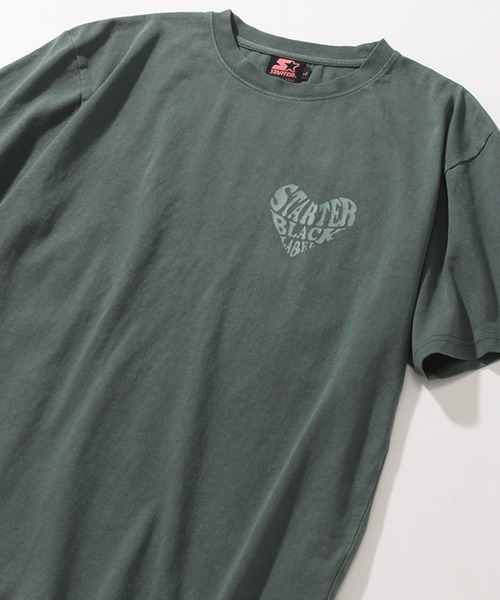 STARTER(スターター)の「【STARTER /スターター】 ハートロゴ ビッグシルエット 半袖 ピグメントTシャツ(Tシャツ/カットソー・レディース・ライトピンク/グリーン/スミクロ・M/L)」の12枚目の写真