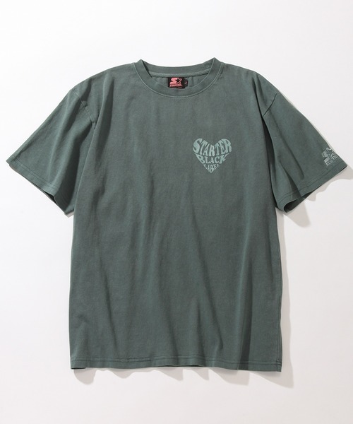 STARTER(スターター)の「【STARTER /スターター】 ハートロゴ ビッグシルエット 半袖 ピグメントTシャツ(Tシャツ/カットソー・レディース・ライトピンク/グリーン/スミクロ・M/L)」の6枚目の写真