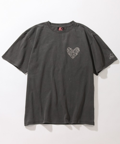 STARTER(スターター)の「【STARTER /スターター】 ハートロゴ ビッグシルエット 半袖 ピグメントTシャツ(Tシャツ/カットソー・レディース・ライトピンク/グリーン/スミクロ・M/L)」の4枚目の写真